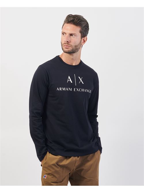 Maglia a manica lunga Armani in cotone girocollo ARMANI EXCHANGE | 8NZTCH-Z8H4Z1510